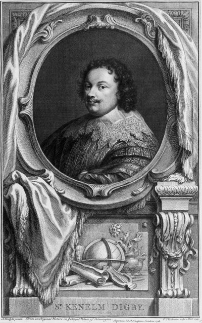 サー・ケネルム・ディグビー、イギリスの作家、海軍司令官、外交官、1645年頃 作： Frederick (attr. to) Barnard