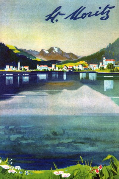 サンモリッツ、1930年頃 作： . .