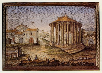ヴェスタまたはヘラクレス・ヴィクトルの神殿、モザイク、イタリア 作： William Walcutt