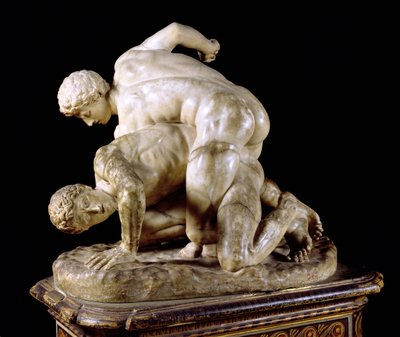 力士」紀元前3世紀のギリシャ彫刻の複製（大理石）（31428も参照 作： Hippolyte Lalaise Devéria