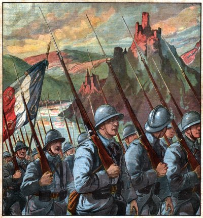 Troupes francaises en Rhenanie.ラインラントのフランス軍 作： Ferdinand Georg Waldmuller