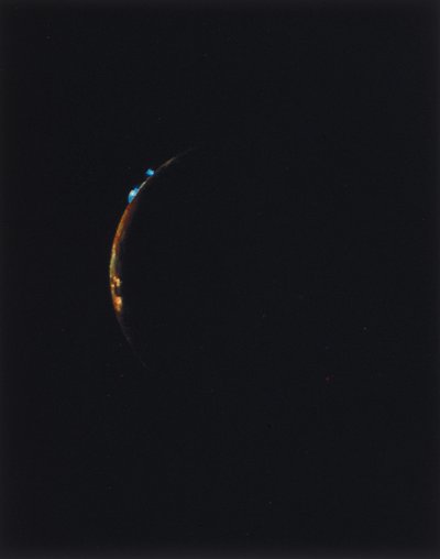 木星の衛星、イオの縁にある火山 作： Ferdinand Georg Waldmuller