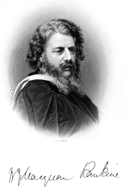 ウィリアム・ジョン・マクホーン・ランキン、スコットランドの土木技師、1860～1869年頃 作： Ferdinand Georg Waldmuller