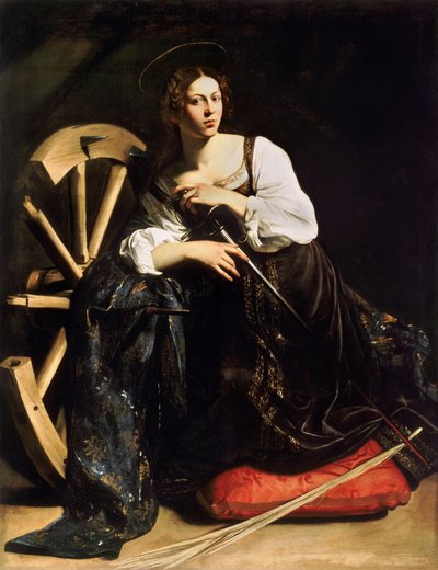 Hl.アレキサンドリアのカトリーヌ 作： Caravaggio