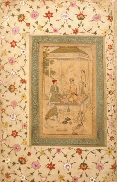 Akbar "s Sons Sultan Daniyal and Sultan Murad、c.1600-1605 作：   Manohar