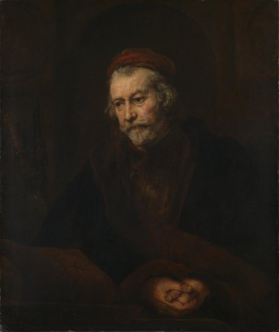 使徒パウロとしての男の肖像 作： Rembrandt van Rijn