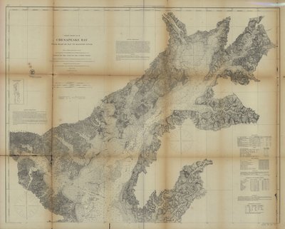 チェサピーク湾の頭からポトマック川まで 作： United States Coast Survey
