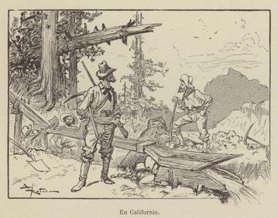 カリフォルニア州で 作： after Albert Robida