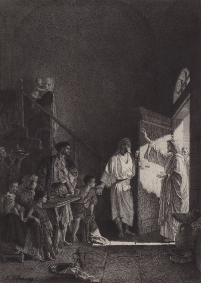 この家に平和が 作： after Albert Robida
