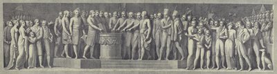 1796年6月29日、チサルパイン共和国を樹立する誓いの厳粛な誓い 作： after Andrea Appiani the Elder