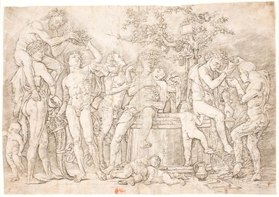 ワイン樽のバックチャンネル 作： after Andrea Mantegna