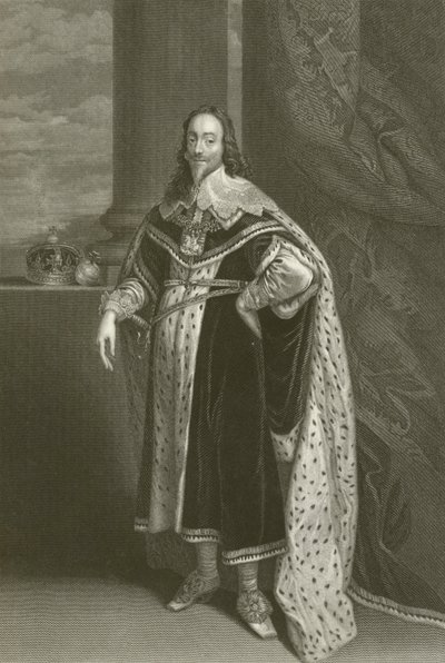 チャールズ1st 作： after Anthony van Dyck