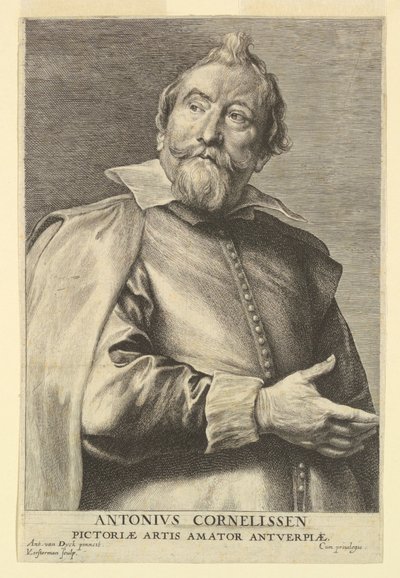 男性の王子のアイコンからのアンソニー・コーネリッセンの肖像 作： after Anthony van Dyck