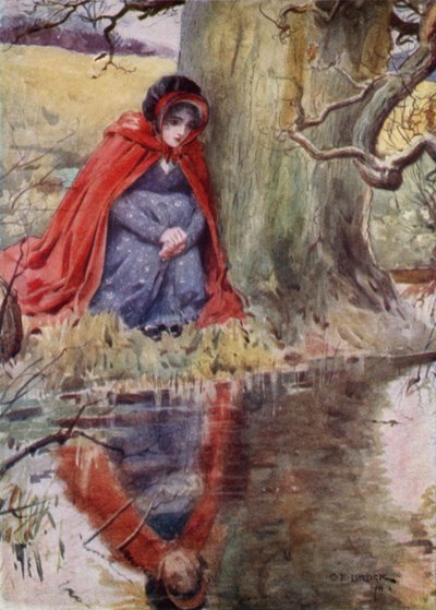 プールでHetty Sorrel 作： after Charles Edmund Brock