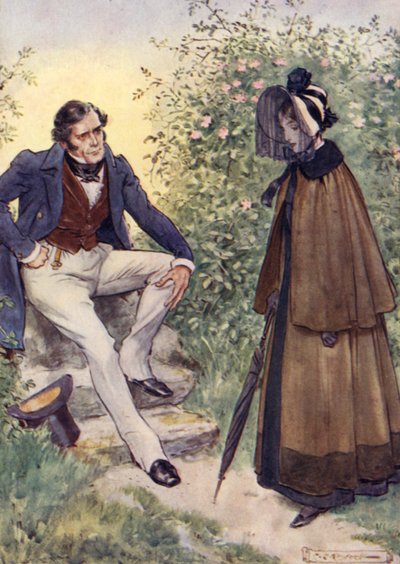 ジェーン・エアはかまちでロチェスター氏に会います 作： after Charles Edmund Brock