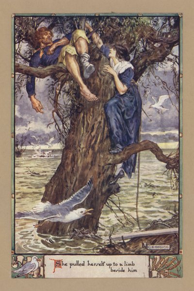彼女は彼のそばの手足に自分を引き上げました 作： after Charles Edmund Brock
