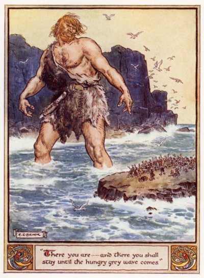 そこにいる、そして空腹の灰色の波が来るまでそこにとどまる 作： after Charles Edmund Brock