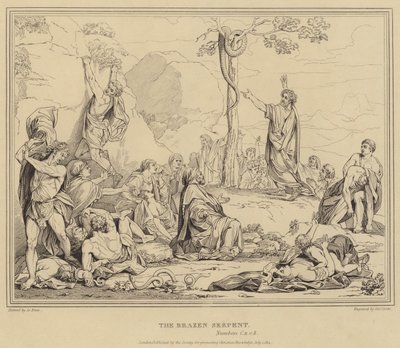 真ちゅう製の蛇、数字 作： after Charles Le Brun