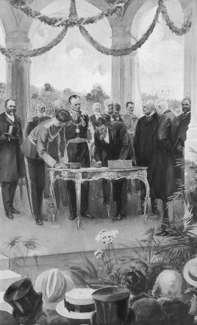 1901年1月1日、シドニーでのオーストラリア連邦の発足 作： after Charles Mills Sheldon