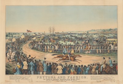 Peytona とファッション: $20,000 の素晴らしい試合で。 オーバー ザ ユニオン コース L. 5月13日。 1845年、ペイトナが勝利。 時間 7:39 3/4、7:45 1/4 作： after Charles Severin