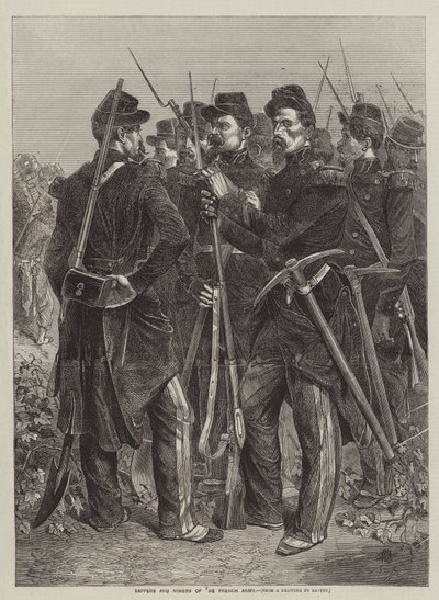 フランス軍のサッパーとマイナー 作： after Denis Auguste Marie Raffet
