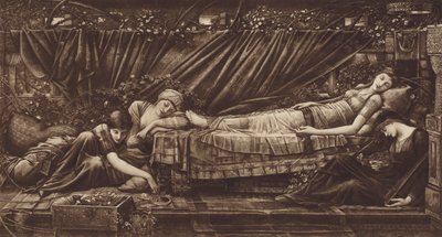 眠れる森の美女 作： after Edward Coley Burne Jones