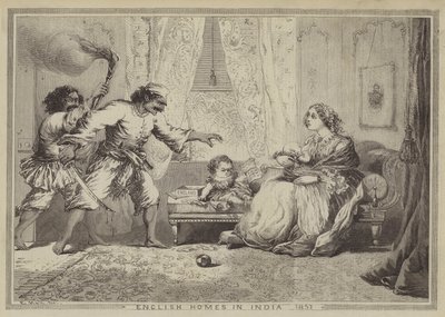 インドの英語の家、1857 作： after Edward Hull