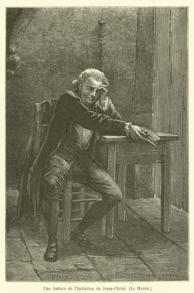 イエス・キリストの模倣、ハープの朗読 作： after Emile Antoine Bayard