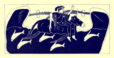 Europa and the Bull、JE HarrisonとDS MacCollによるギリシャの花瓶の絵画のイラスト、1894年発行（デジタル化された画像） 作： after English School