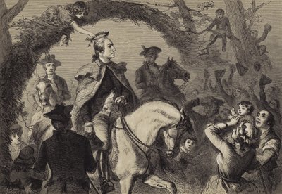 アンジェリカはワシントンを戴冠した後 作： after Felix Octavius Carr Darley