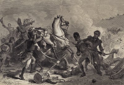 ニューオーリンズの戦い、パケナム将軍の死 作： after Felix Octavius Carr Darley
