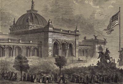 1876年5月10日、センテニアル展のオープニング 作： after Felix Octavius Carr Darley