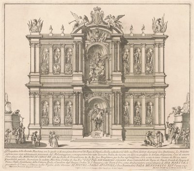 1746 年の中国のセコンダ マキナ: ナポリ王国の領土 作： after Francisco Preciado de la Vega Miguel