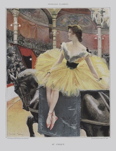 Au Cirque（At the Circus） 作： after Francois Flameng