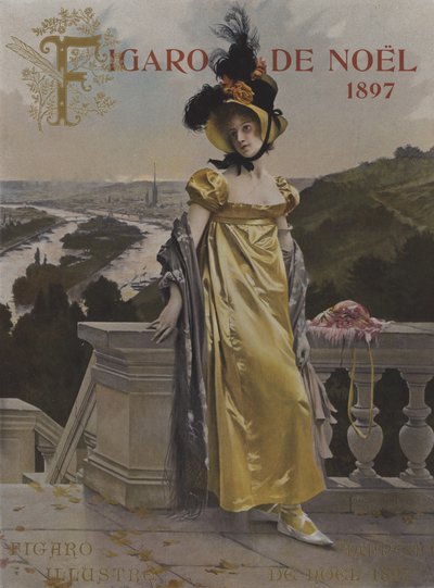 Viendra-t-il？ （彼は来ますか？）ルフィガロイラストの表紙、1897年12月 作： after Francois Flameng