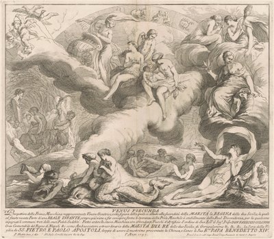 1743年の中国のプリマ・マッキナ：ヴィーナス・ジェネトリックス 作： after François Hutin Miguel de Sorellò