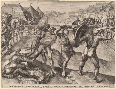 ホラティウスとクリアティウスの戦い 作： after Frans Floris I