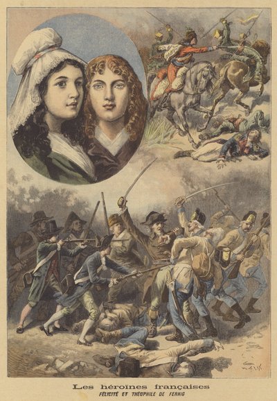 フランスのヒロイン：フェリサイトとテオフィル・ド・フェルニッヒ 作： after Frederic Theodore Lix
