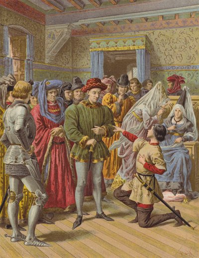 Jeanne DArc in Chinon（chromolitho） 作： after Frederic Theodore Lix