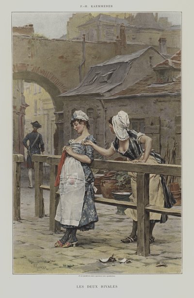 2つのライバル 作： after Frederik Hendrik Kaemmerer