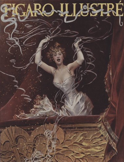 ストリーマー。ルフィガロイラストの表紙、1894年3月 作： after Frederik Hendrik Kaemmerer