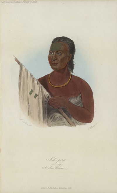 Nah-Pope、The Soup、A Sac Warrior（アクアチント） 作： after George Catlin