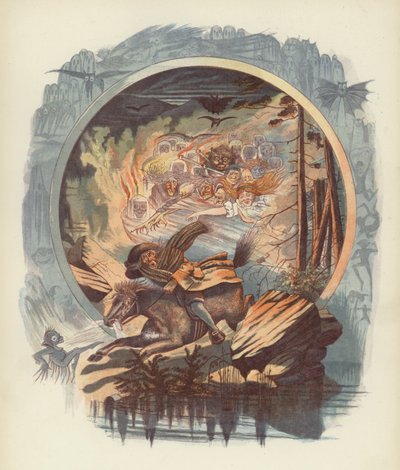 Robert BurnsによるTam OShanterのイラスト 作： after George Cruikshank