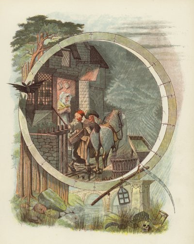 Robert BurnsによるTam OShanterのイラスト 作： after George Cruikshank