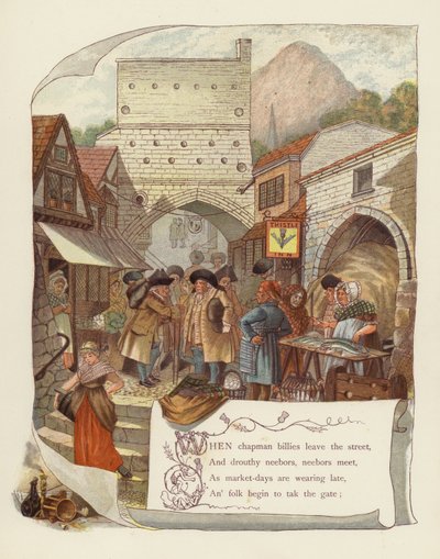 Robert BurnsによるTam OShanterのイラスト 作： after George Cruikshank