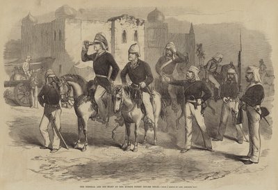 デリーの前のモスクピケットの将軍とそのスタッフ 作： after George Francklin Atkinson