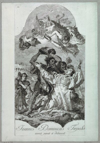 聖ステパノの殉教 作： after Giovanni Battista Tiepolo