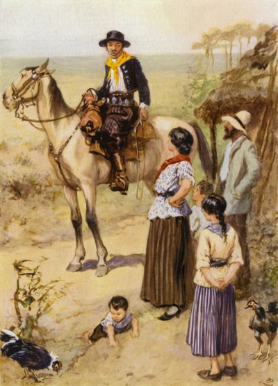 南アメリカの人々 作： after Gordon Frederick Browne