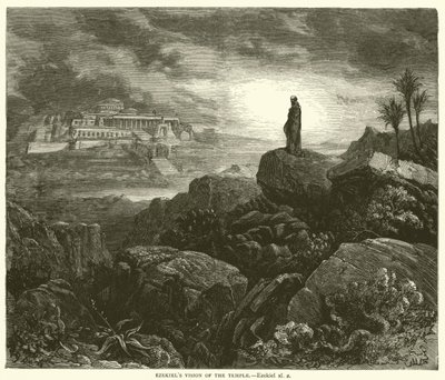 神殿のエゼキエルビジョン、エゼキエル、XL、2 作： Gustave after Dore