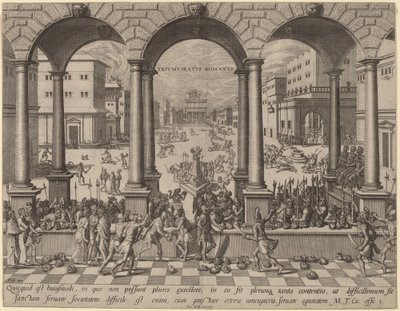 ローマ三頭政治下の虐殺 作： after Hans Vredeman de Vries